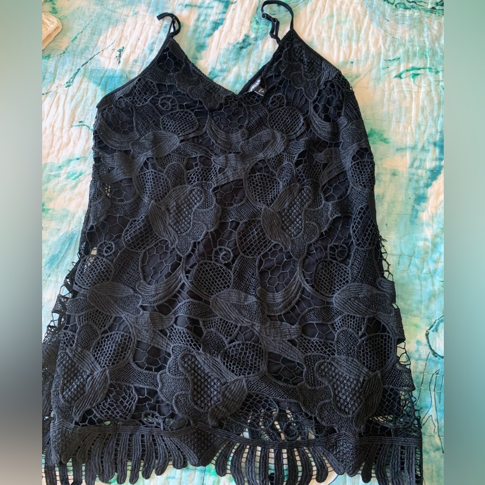 Express Black Lace Dress